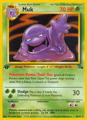 Muk - Fossil (Rare) [FO-28] English / Excellent / Normal