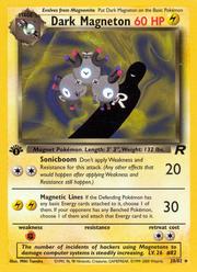 Dark Magneton - Team Rocket (Rare) [TR-28] English / Near Mint / Normal