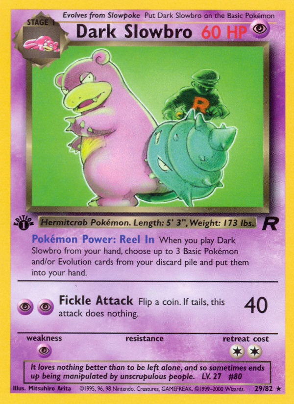 Dark Slowbro - Team Rocket (Rare) [TR-29] English / Excellent / Normal