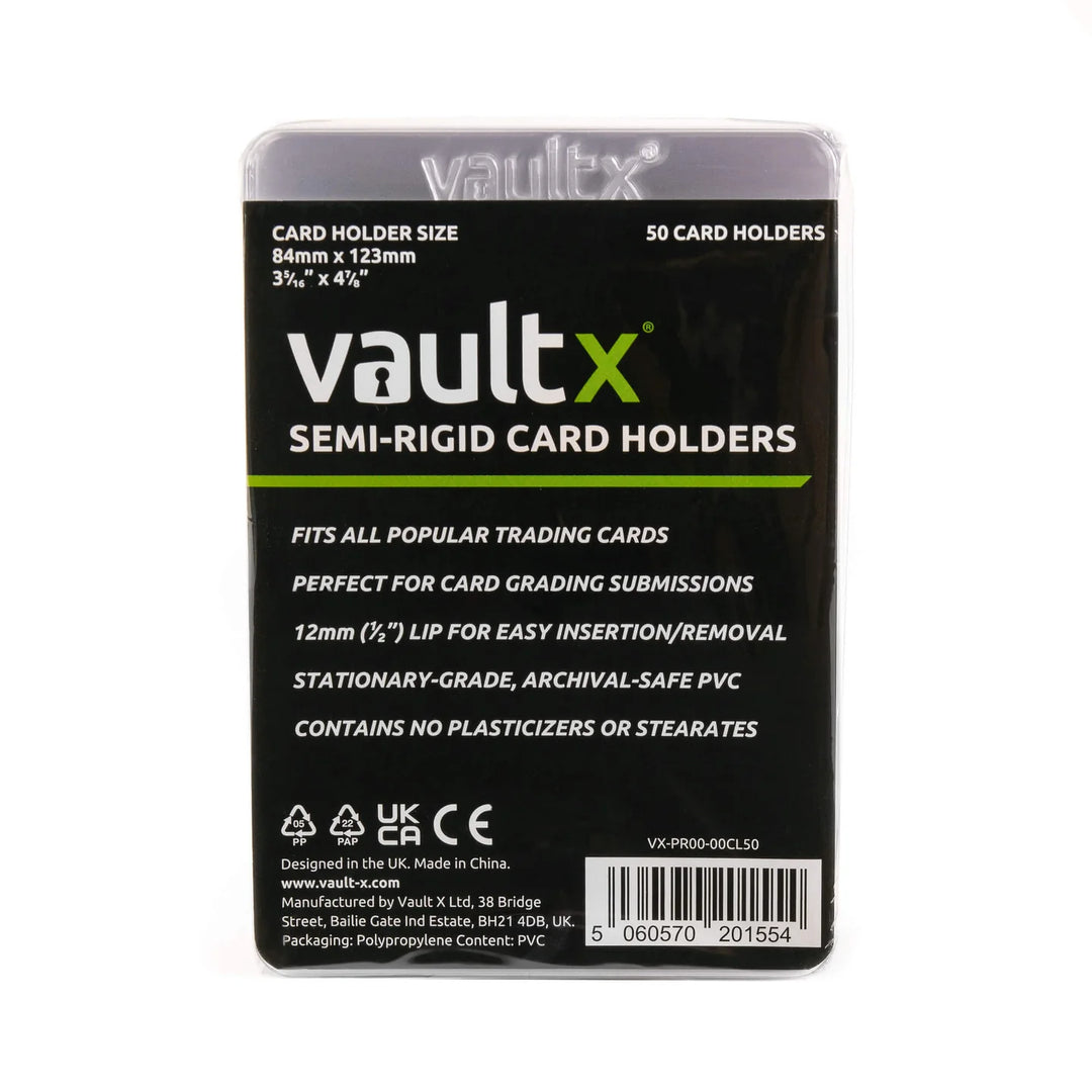 Vault X 50 Semi-Rigid Card Holders