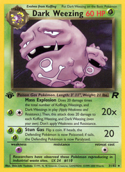 Dark Weezing - Team Rocket (Rare) [TR-31] English / Excellent / Normal