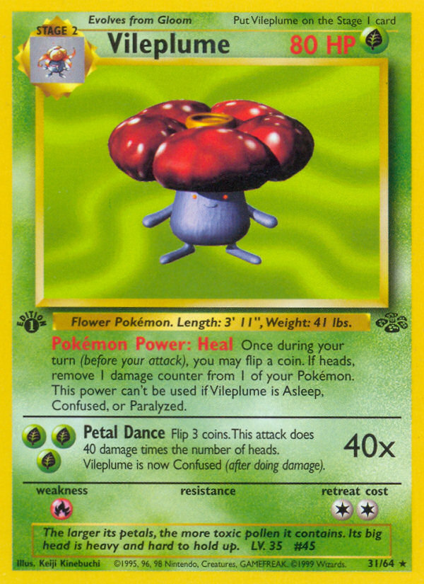 Vileplume - Jungle (Rare) [JU-31] English / Near Mint / Normal