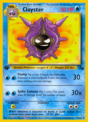 Cloyster - Fossil (Uncommon) [FO-32] English / Near Mint / Normal