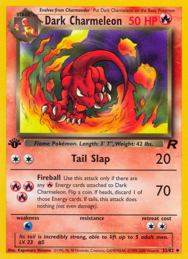 Dark Charmeleon - Team Rocket (Uncommon) [TR-32] English / Near Mint / Normal