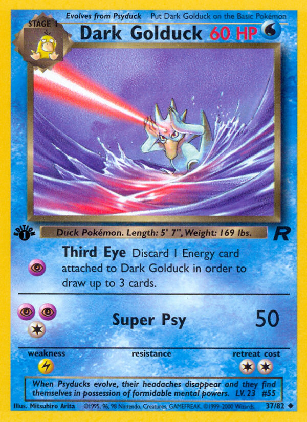 Dark Golduck - Team Rocket (Uncommon) [TR-37] English / Near Mint / Normal