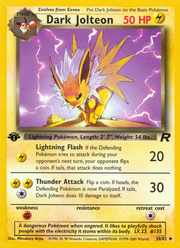 Dark Jolteon - Team Rocket (Uncommon) [TR-38] English / Near Mint / Normal