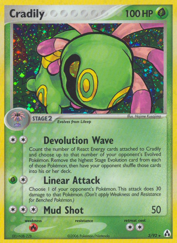 Cradily - Legend Maker (Rare Holo) [LM-3] English / Near Mint / Normal