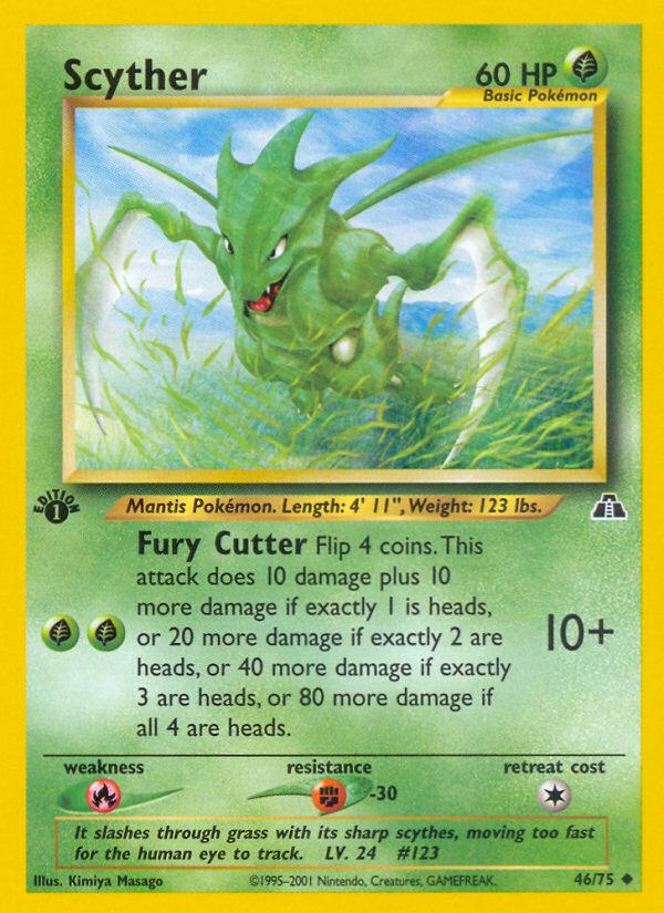 Scyther - Neo Discovery (Uncommon) [N2-46] English / Near Mint / Normal