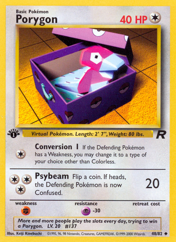 Porygon - Team Rocket (Uncommon) [TR-48] English / Near Mint / Normal