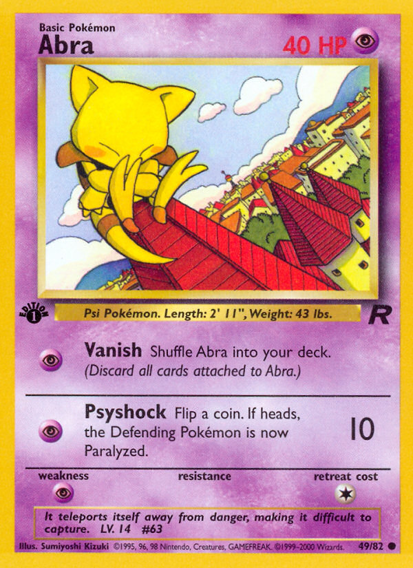 Abra - Team Rocket (Common) [TR-49] English / Good / Normal