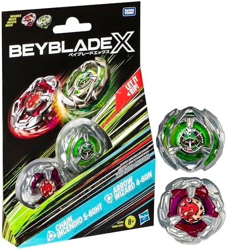 Beyblade X Dual Pack Chain Incendio & Arrow Wizard