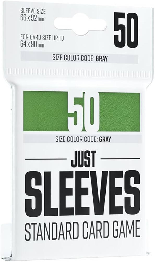 Gamegenic Just Sleeves Standard Green Sleeves 50ct