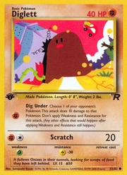 Diglett - Team Rocket (Common) [TR-52] English / Near Mint / Normal