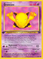 Drowzee - Team Rocket (Common) [TR-54] English / Near Mint / Normal