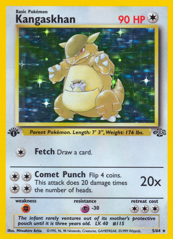Kangaskhan - Jungle (Rare Holo) [JU-5] English / Poor / Normal