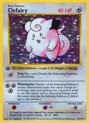 Clefairy - Base (Rare Holo) [BS-5] English / Excellent / Normal