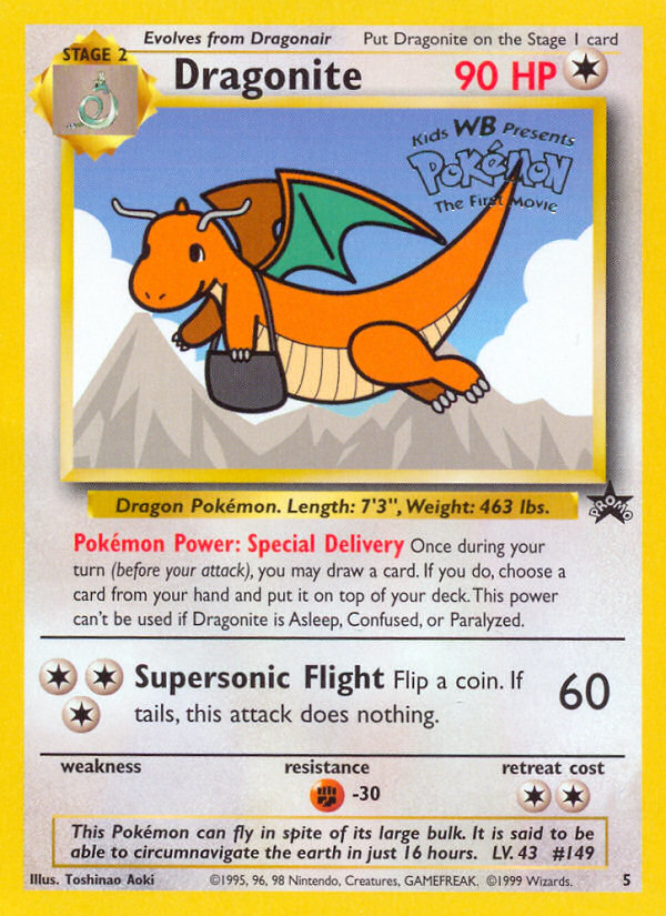 Dragonite - Wizards Black Star Promos (Promo) [PR-5] English / Good / Normal