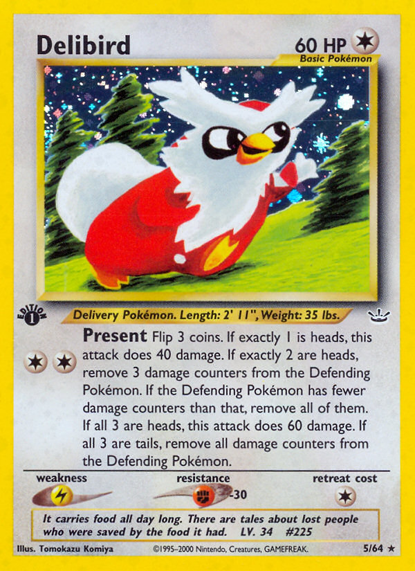 Delibird - Neo Revelation (Rare Holo) [N3-5] English / Near Mint / Normal