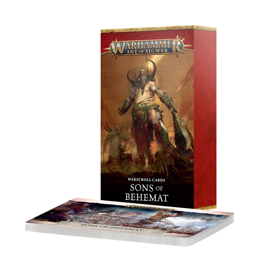 Warhammer Age Of Sigmar: Sons Of Behemat Warscroll cards