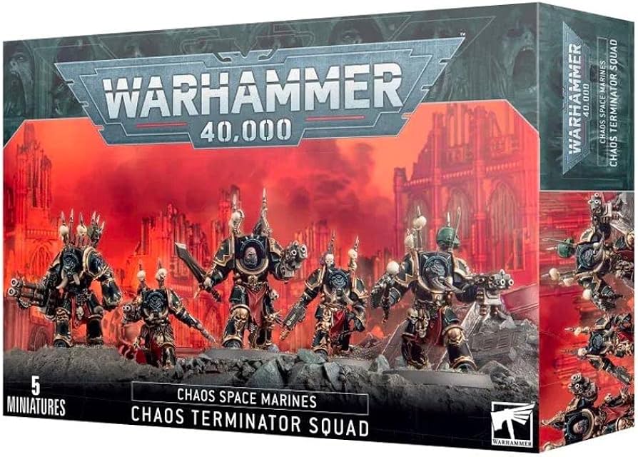 Warhammer 40k Chaos Space Marines Chaos Terminator Squad