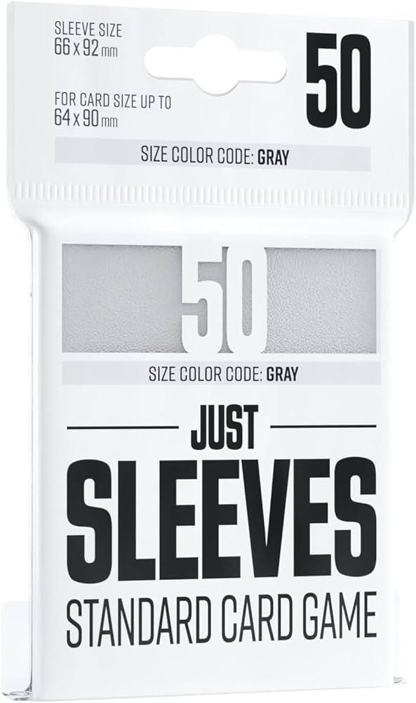 Gamegenic Just Sleeves Standard White Sleeves 50ct