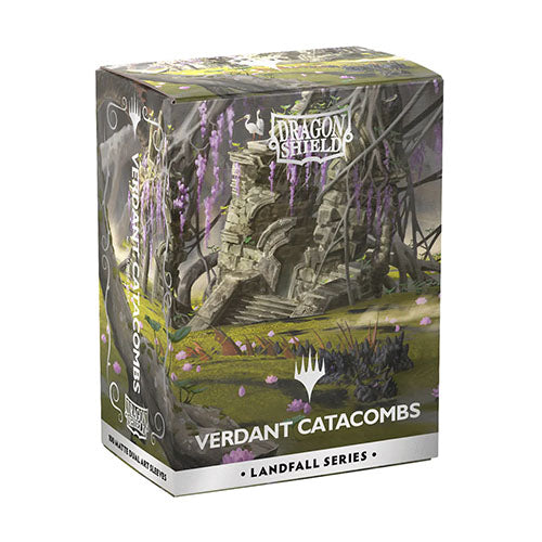 Dragon Shield - Dual Matte Art Standard Size Sleeves 100pk - Magic: The Gathering Landfall Series Verdant Catacomb
