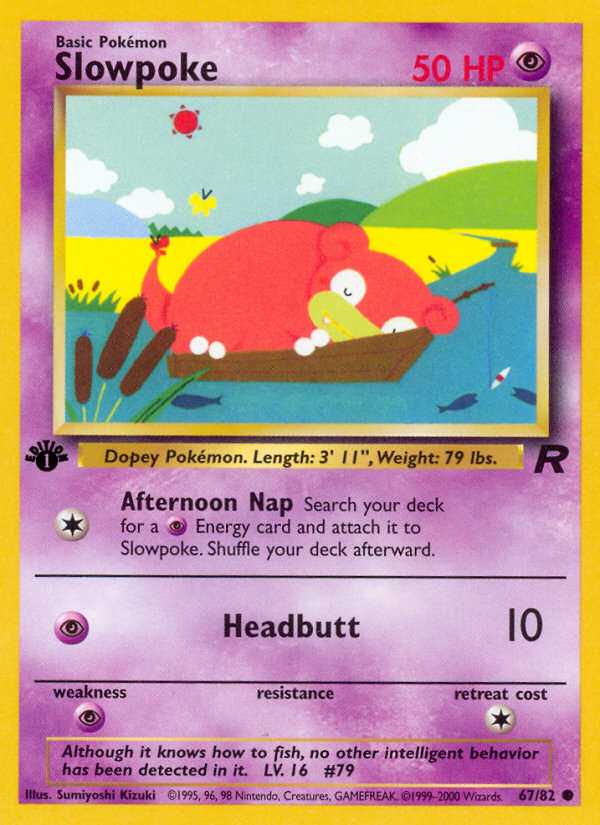 Slowpoke - Team Rocket (Common) [TR-67] English / Near Mint / Normal