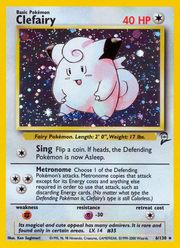 Clefairy - Base Set 2 (Rare Holo) [B2-6] English / Excellent / Normal