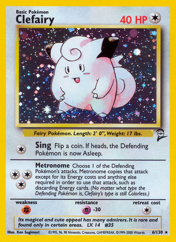 Clefairy - Base Set 2 (Rare Holo) [B2-6] English / Excellent / Normal