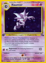 Haunter - Fossil (Rare Holo) [FO-6] English / Excellent / Normal