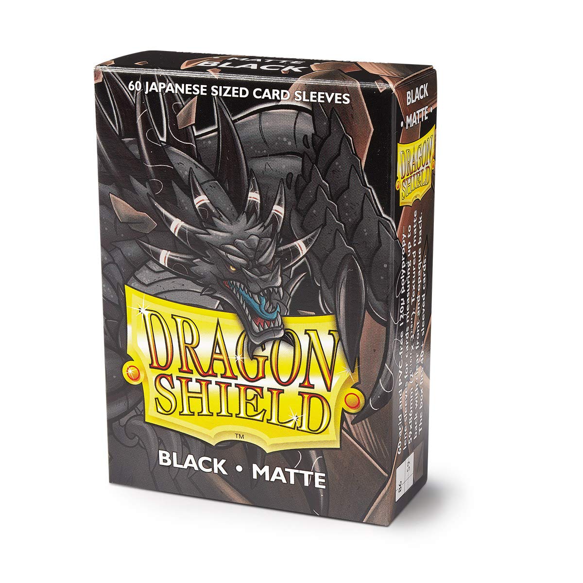 Dragon Shield Matte Black 60 Japanese Sleeves