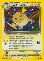 Dark Raichu - Legendary Collection (Rare Holo) [LC-7] English / Near Mint / Normal