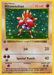Hitmonchan - Base (Rare Holo) [BS-7] English / Near Mint / Normal