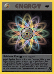Rainbow Energy - Team Rocket (Rare) [TR-80] English / Excellent / Normal