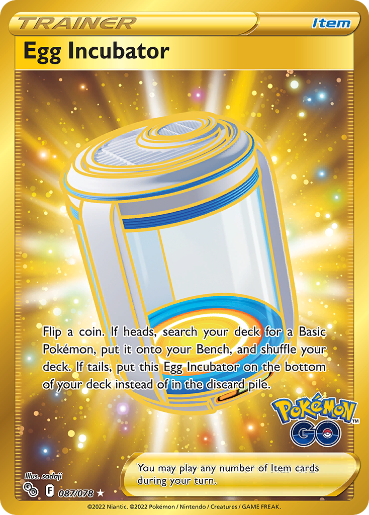 Egg Incubator - Pokémon GO (Rare Secret) [PGO-87] English / Near Mint / Normal