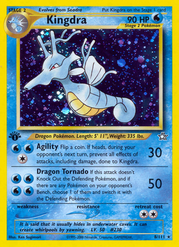 Kingdra - Neo Genesis (Rare Holo) [N1-8] English / Near Mint / Normal