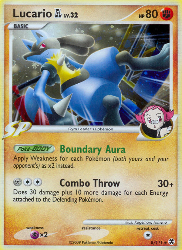 Lucario GL - Rising Rivals (Rare Holo) [RR-8] English / Good / Normal