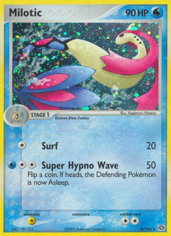 Milotic - Emerald (Rare Holo) [EM-8] English / Near Mint / Normal