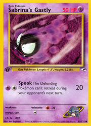 Sabrina's Gastly - Gym Heroes (Common) [G1-93] English / Near Mint / Normal