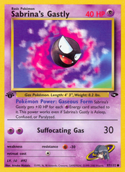Sabrina's Gastly - Gym Challenge (Common) [G2-97] English / Near Mint / Normal