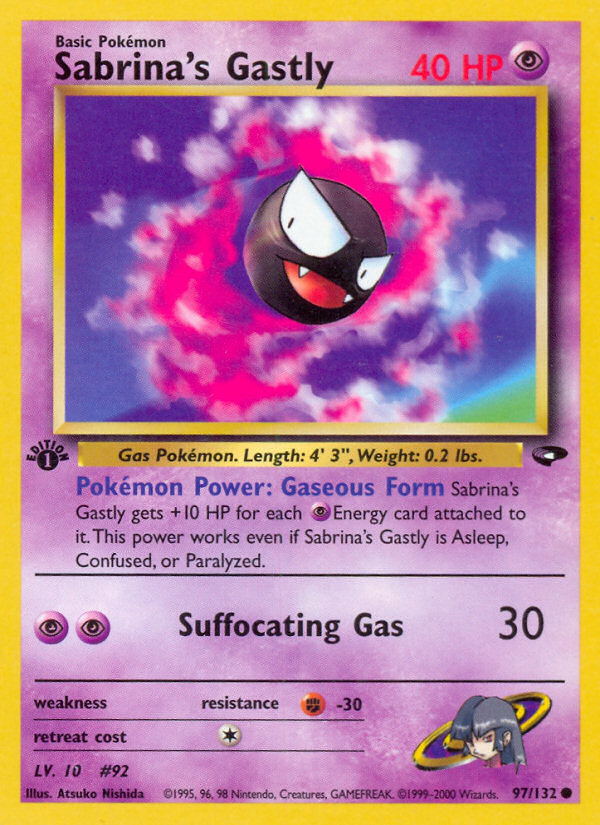 Sabrina's Gastly - Gym Challenge (Common) [G2-97] English / Near Mint / Normal