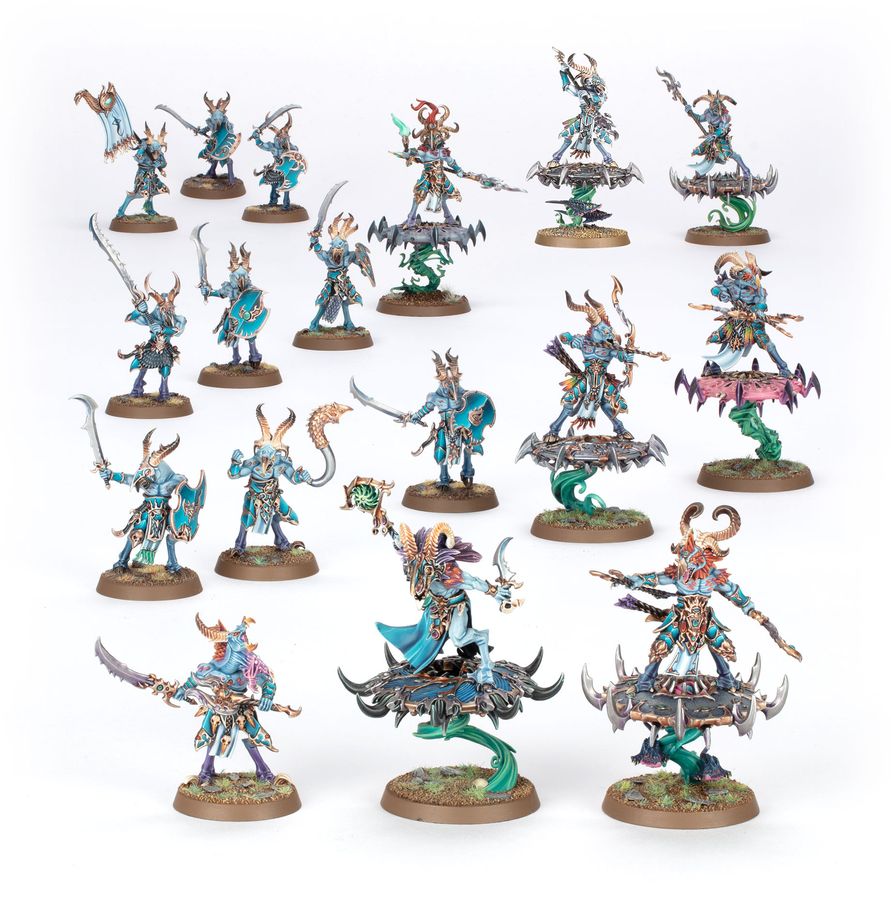 Warhammer Age of Sigmar: Disciples of Tzeentch - Tzaangor Warflock Spearguard