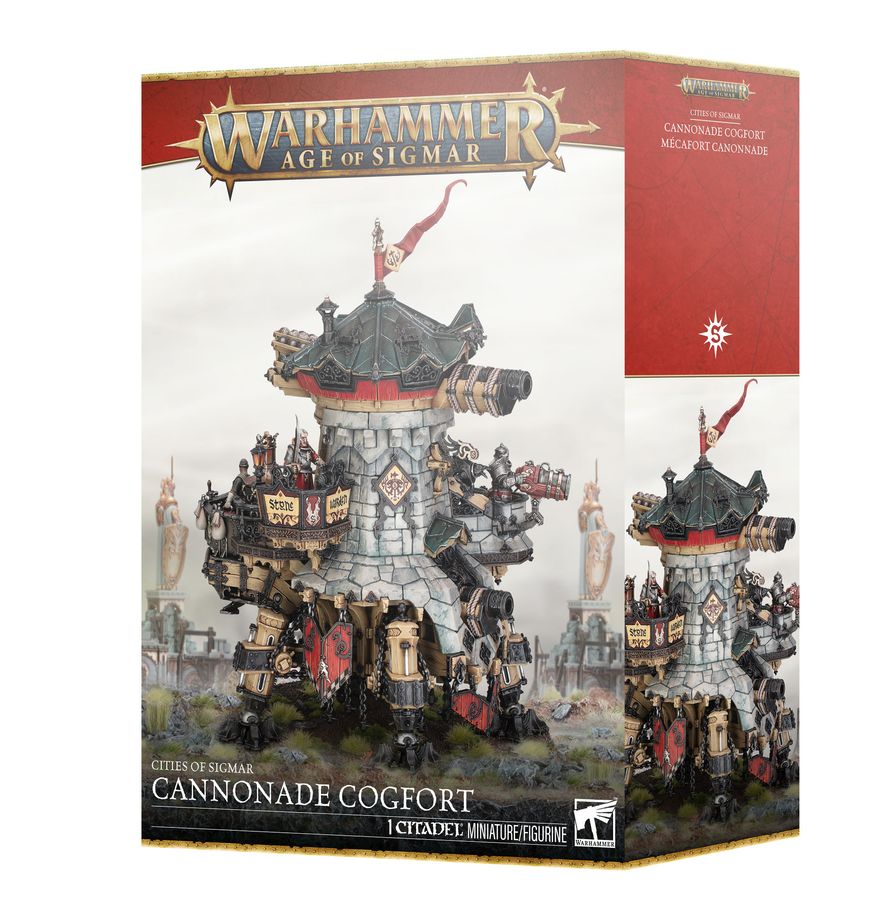 Warhammer Age of Sigmar: Cities of Sigmar –Cannonade Cogfort / Conqueror Cogfort