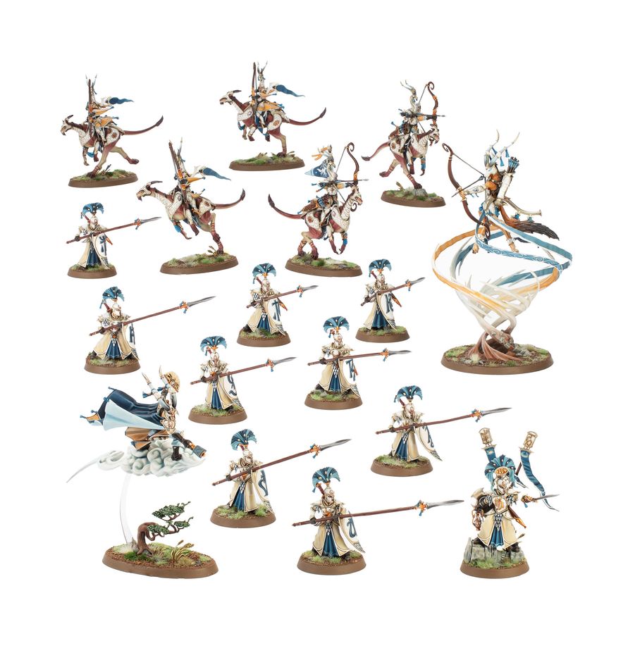 Warhammer Age of Sigmar: Lumineth Realmlords - Hurakan Vanguard Spearguard