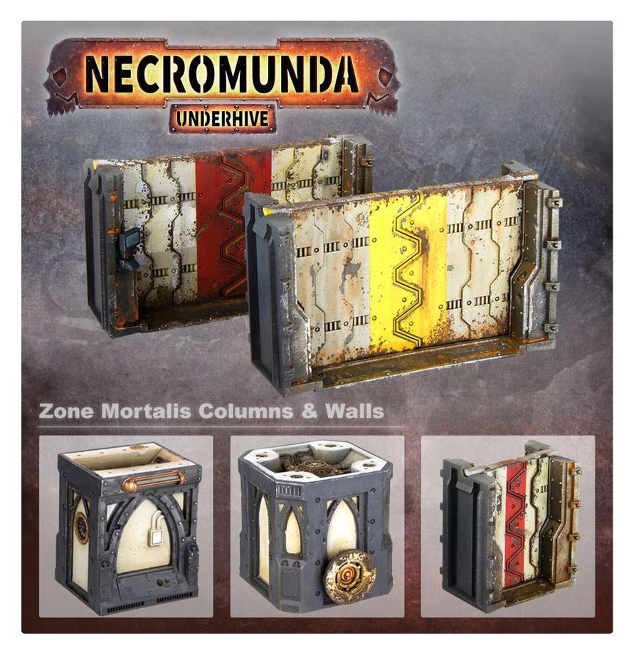 Warhammer Necromunda Zone Mortalis Columns and Walls