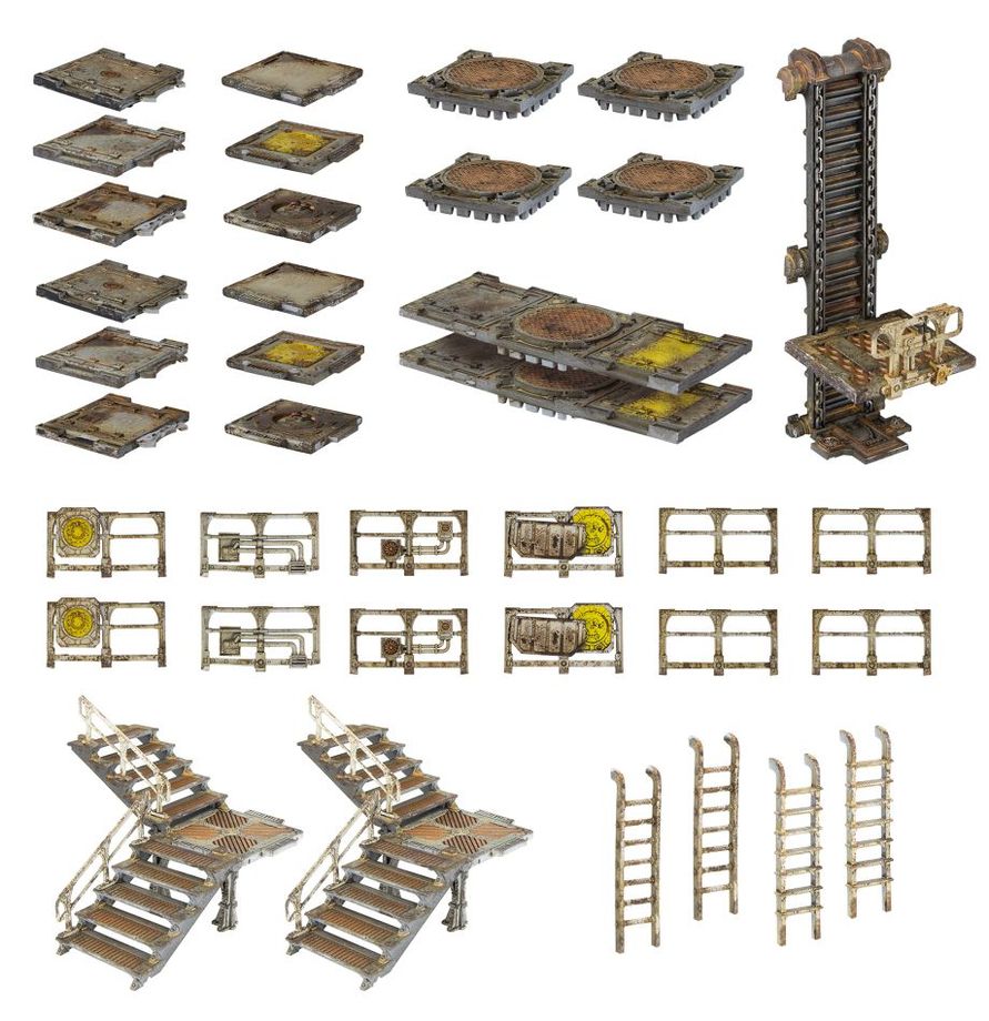 Warhammer Necromunda Zone Mortalis Platforms and Stairs