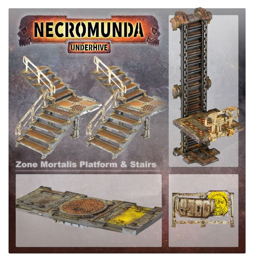 Warhammer Necromunda Zone Mortalis Platforms and Stairs