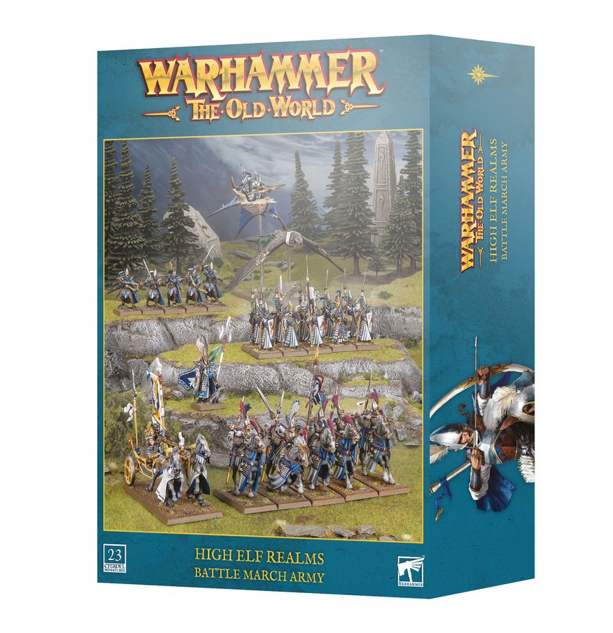 Warhammer The Old World: High Elf Realms Battle March Army