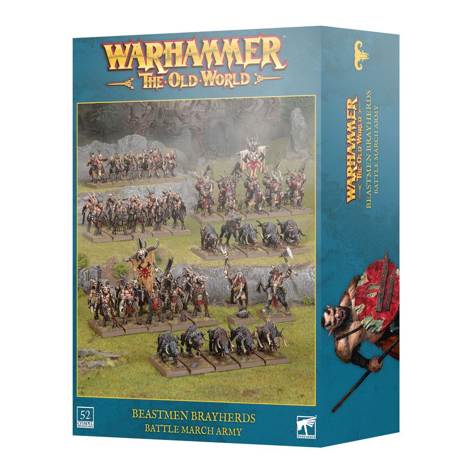 Warhammer The Old World: Beastmen Brayheads Battle March Army