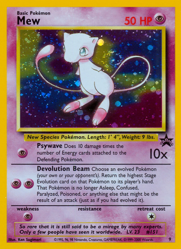 Mew - Wizards Black Star Promos (Promo) [PR-9] English / Excellent / Normal